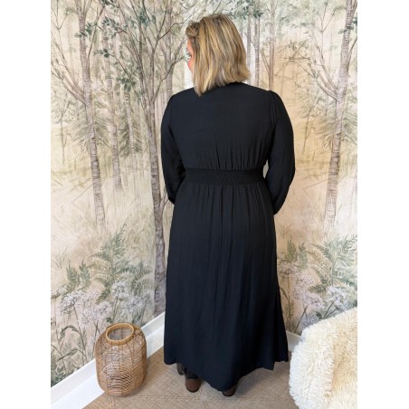 Robe Longue Maelle Grande Taille Col V Femme | Marina & Paloma