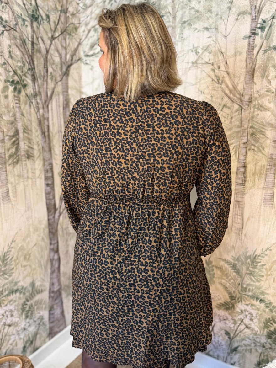 Robe Léopard Maelle Grande Taille Cache-Cœur | Marina & Paloma