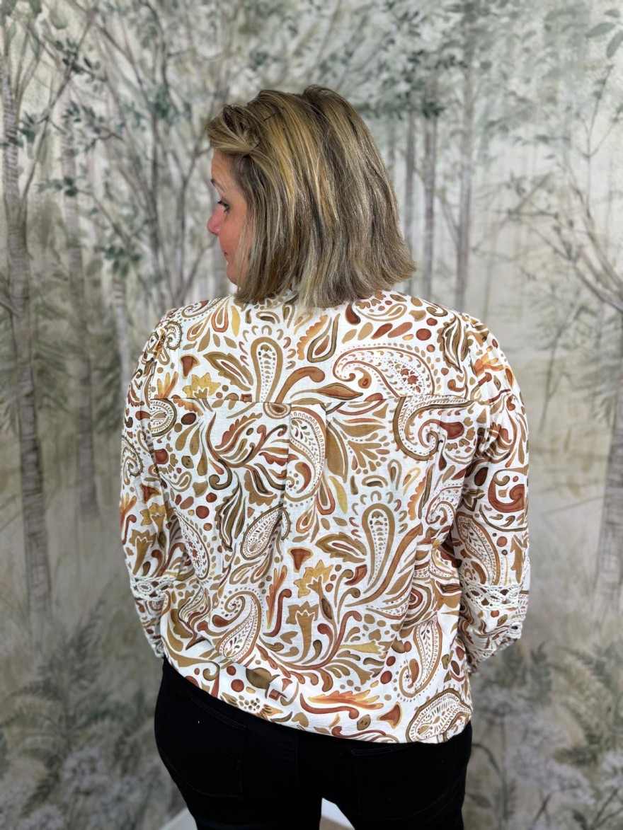 Chemise Maelle à Motifs Grande Taille Femme | Marina & Paloma