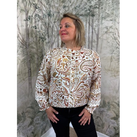 Chemise Maelle à Motifs Grande Taille Femme | Marina & Paloma