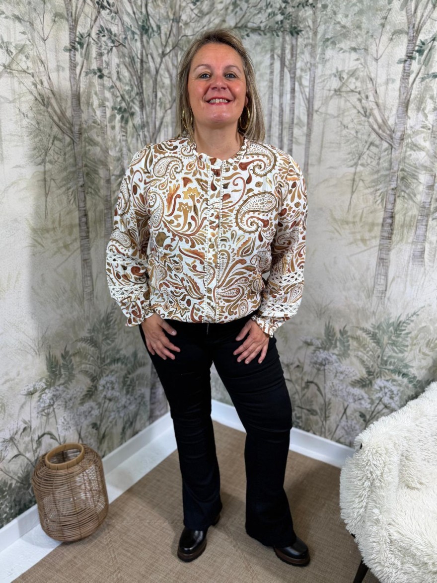 Chemise Maelle à Motifs Grande Taille Femme | Marina & Paloma