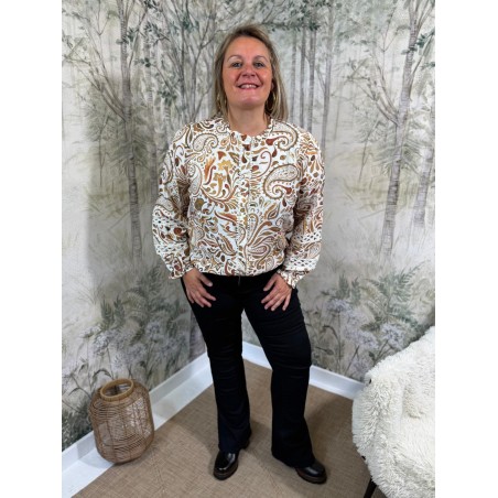 Chemise Maelle à Motifs Grande Taille Femme | Marina & Paloma