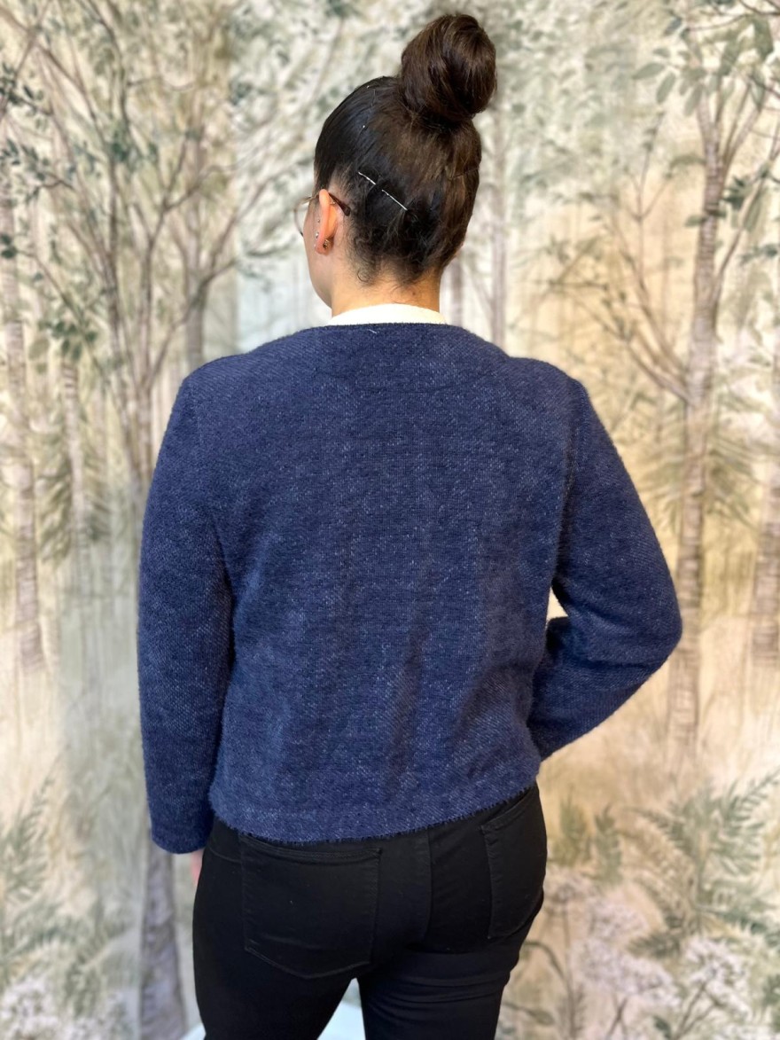 Veste Habillée Col Rond Femme Boutons Bijoux | Marina & Paloma