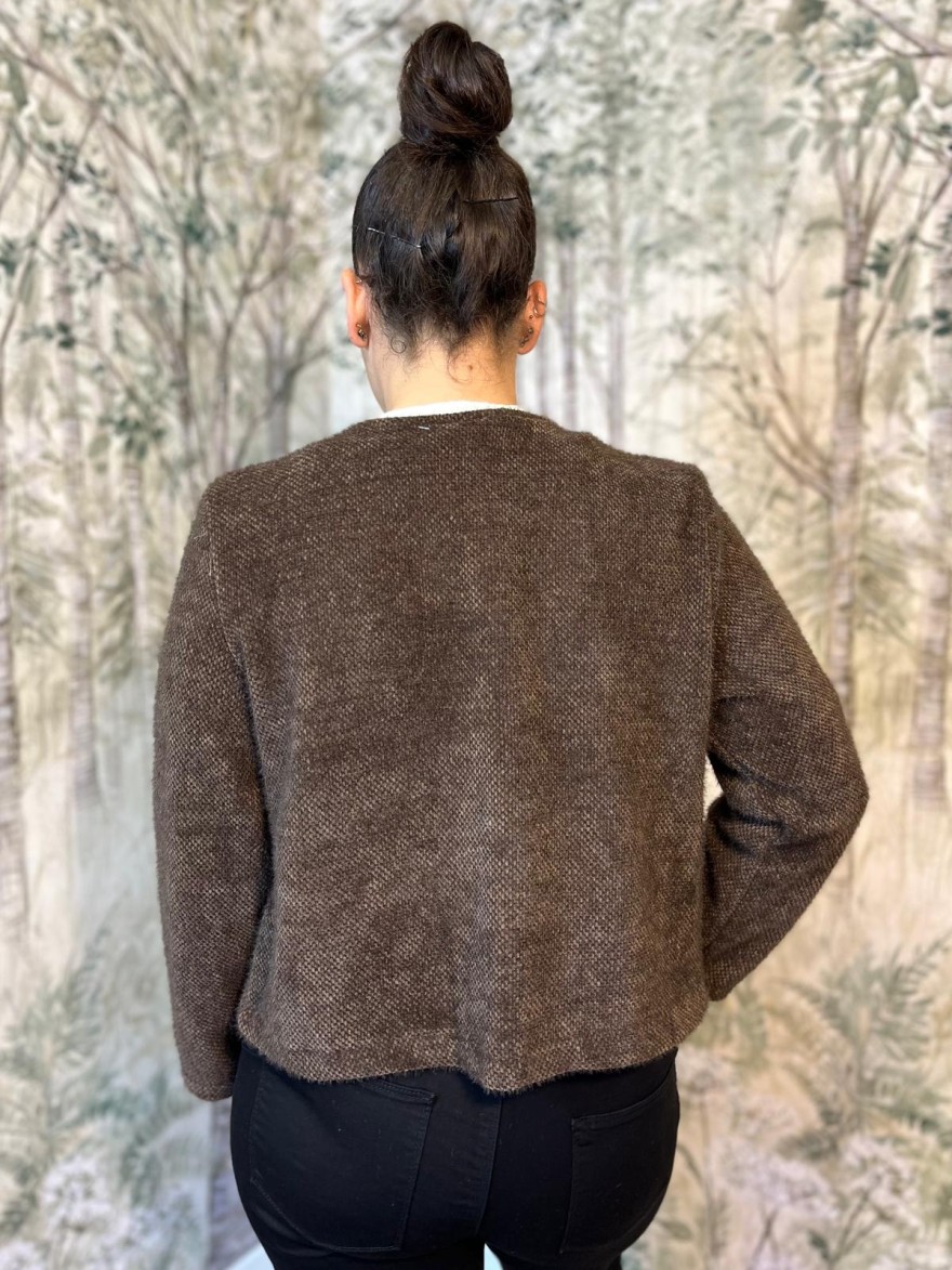 Veste Habillée Col Rond Femme Boutons Bijoux | Marina & Paloma