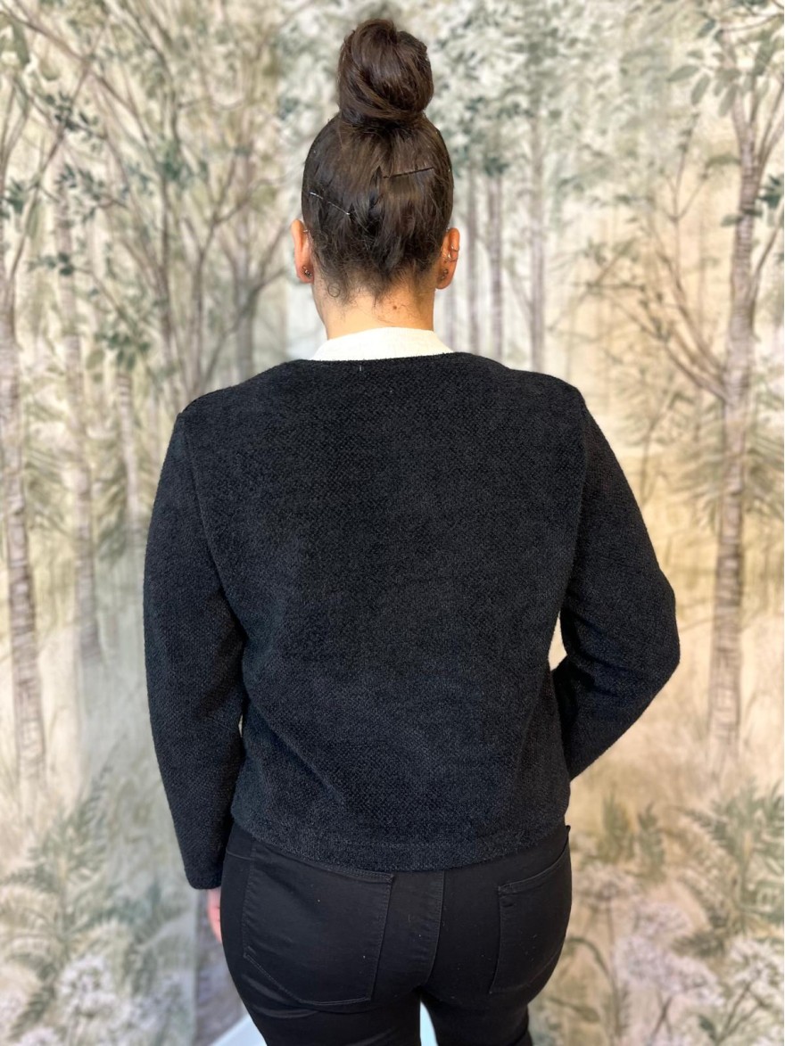 Veste Habillée Col Rond Femme Boutons Bijoux | Marina & Paloma