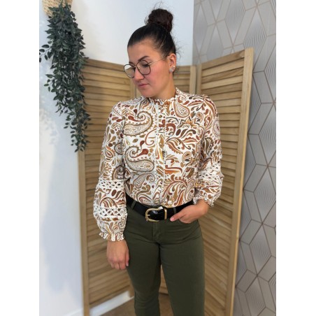 Chemise à Motifs Maelle Femme Dentelle Ajourée | Marina & Paloma