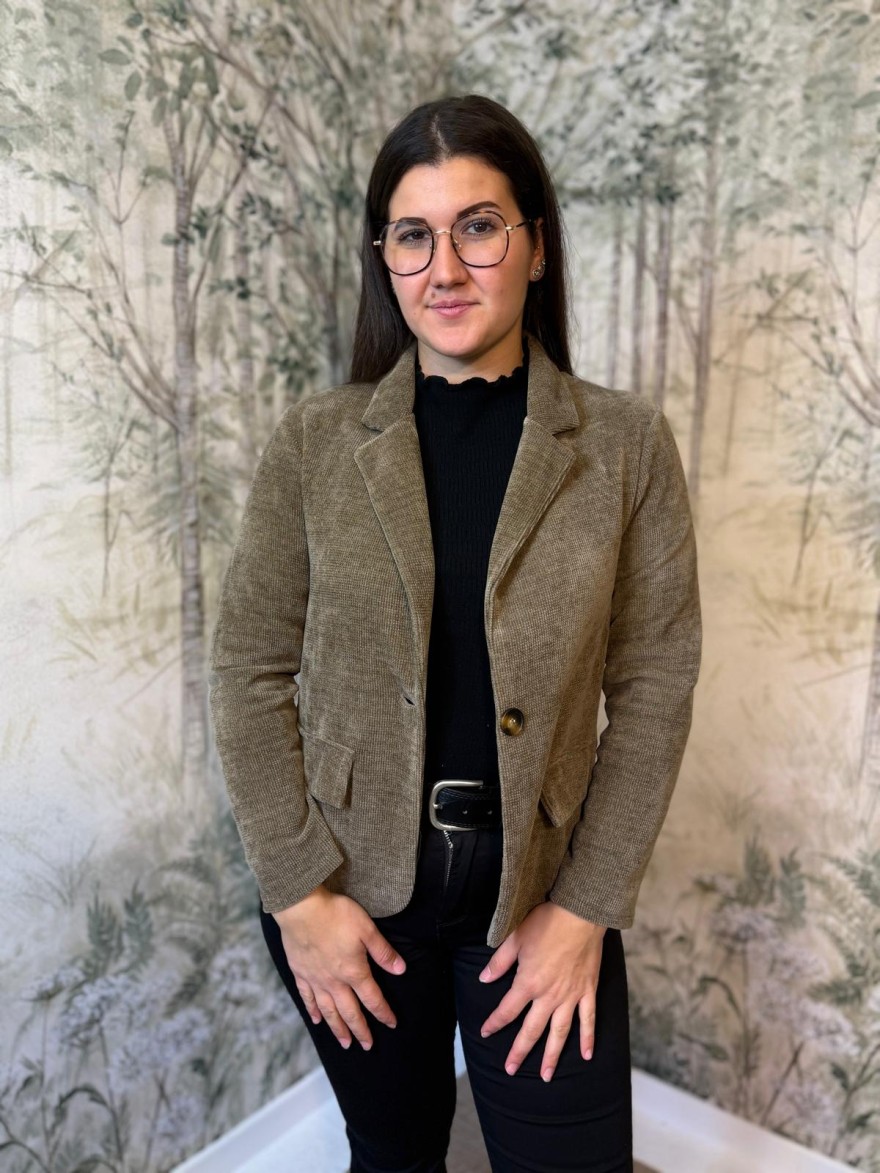 Veste Blazer Effet Velours Petit Prix | Marina & Paloma