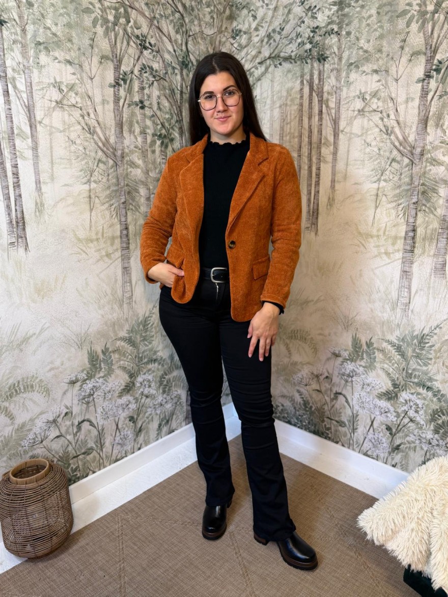 Veste Blazer Effet Velours Petit Prix | Marina & Paloma
