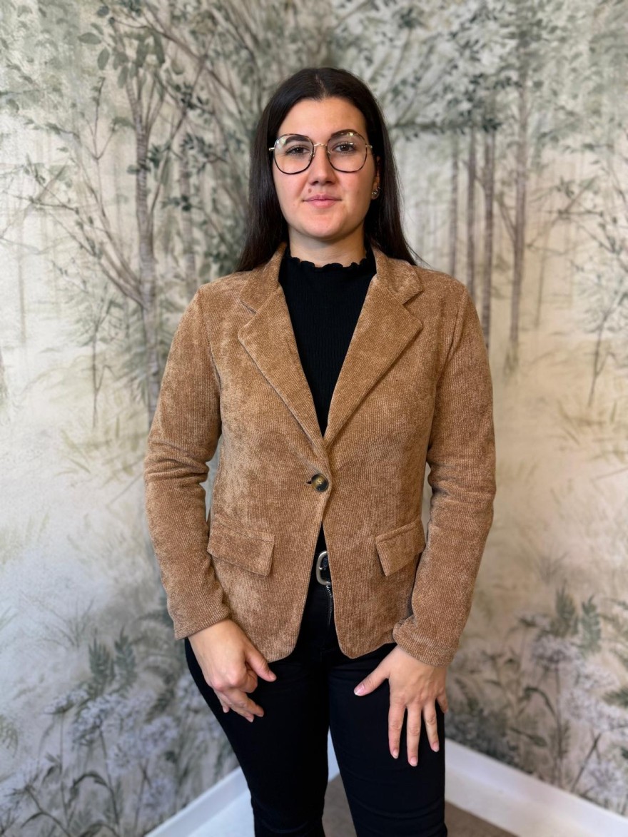 Veste Blazer Effet Velours Petit Prix | Marina & Paloma