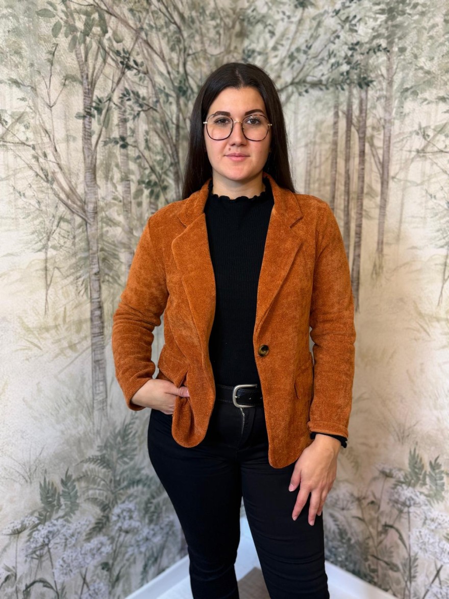 Veste Blazer Effet Velours Petit Prix | Marina & Paloma