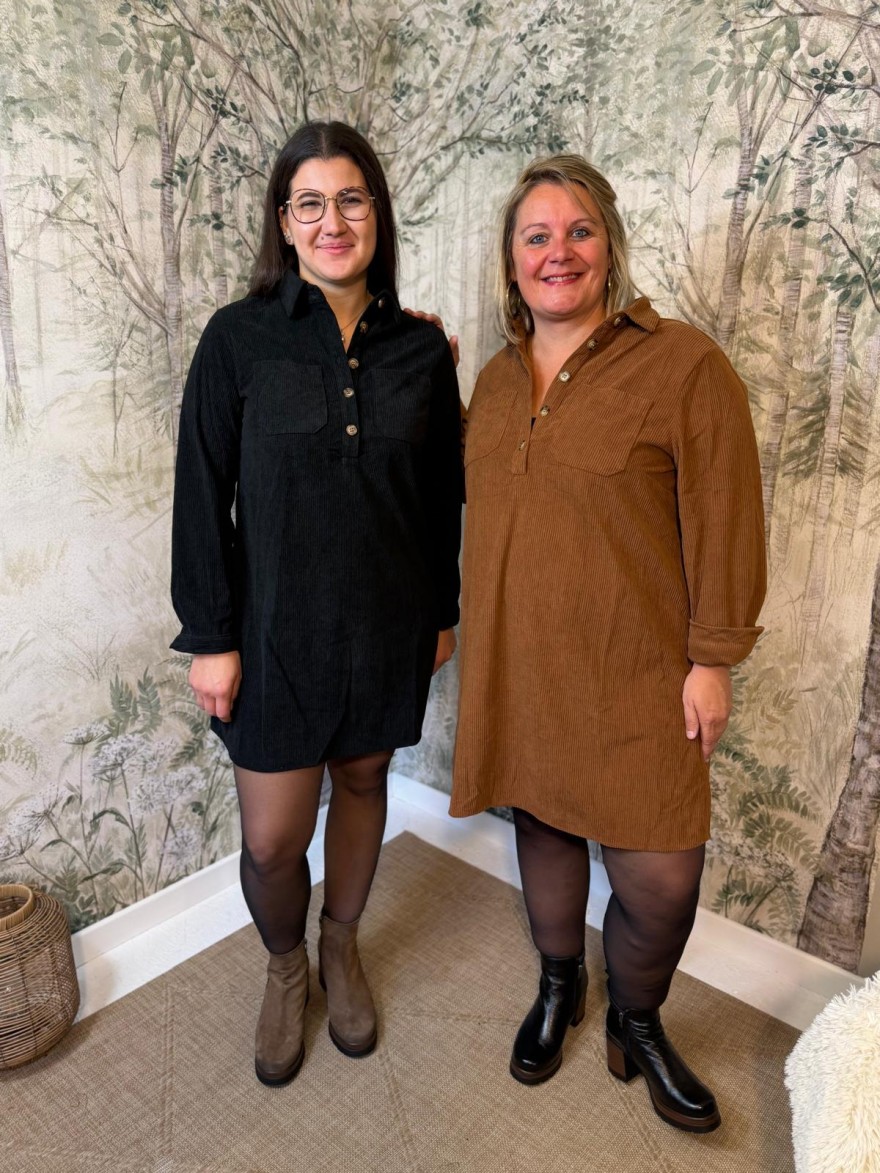 Robe Velours Côtelé Grande Taille Maelle Femme | Marina & Paloma