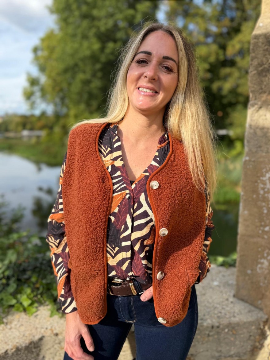 Chemise à Motifs Maelle Femme Imprimé Feuillage | Marina & Paloma
