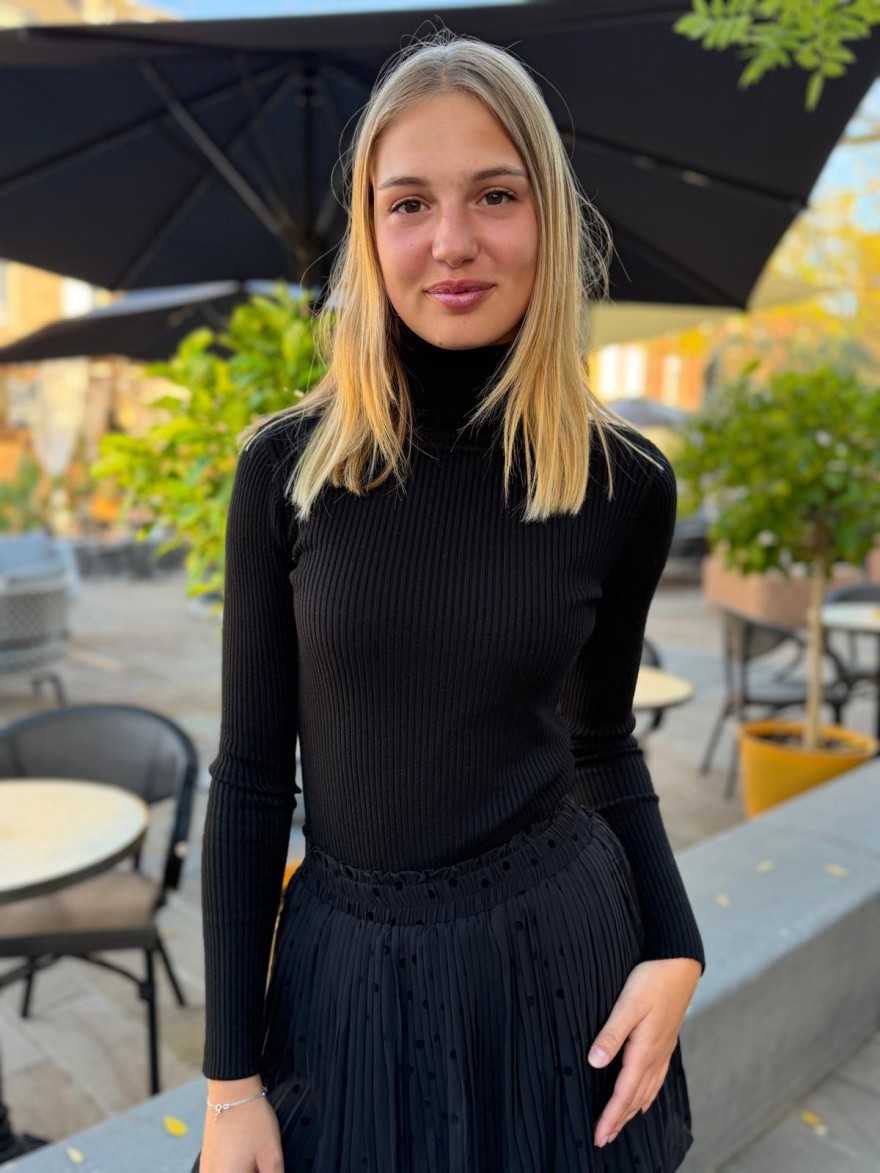 Sous Pull Col Roulé Femme en Maille Côtelée Kilky | Marina & Paloma