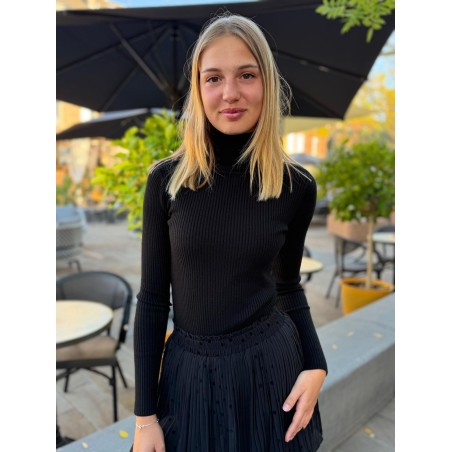 Sous Pull Col Roulé Femme en Maille Côtelée Kilky | Marina & Paloma