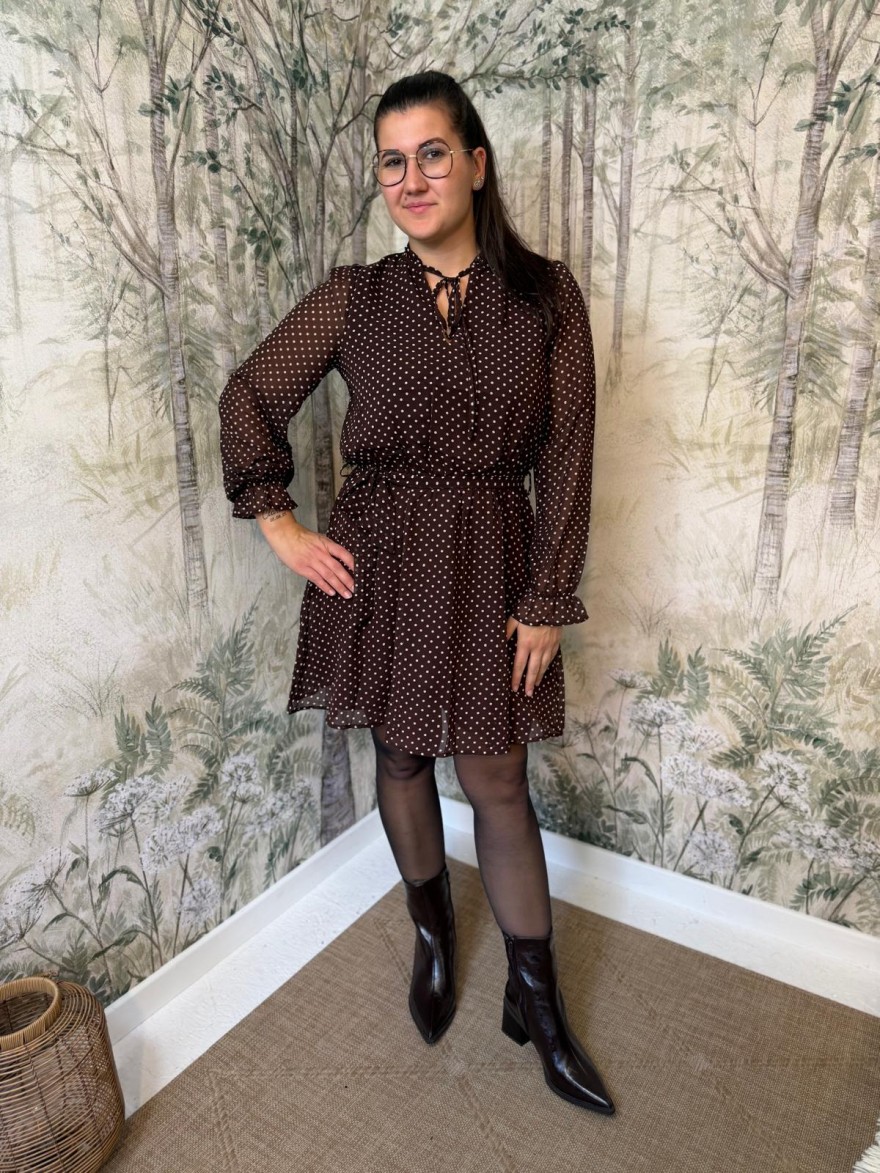 Robe Fluide à Pois Femme Emma et Ella | Marina & Paloma