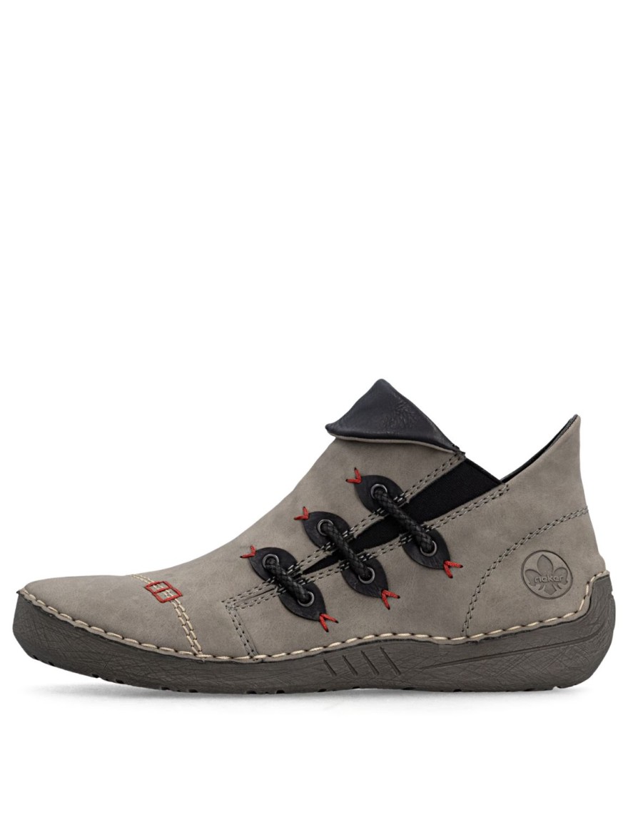 Basket Confort Zip Rieker Grises 72851-42 | Marina & Paloma