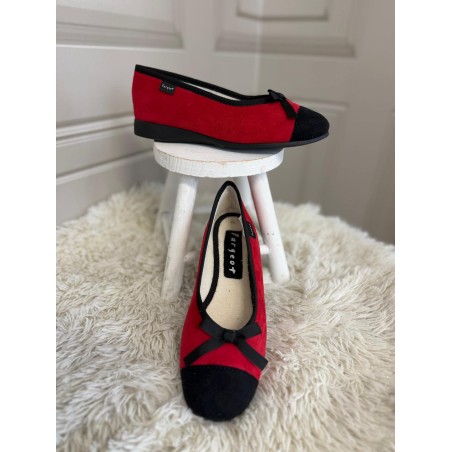 Chausson Ballerine Fargeot Natif Rouge | Marina & Paloma
