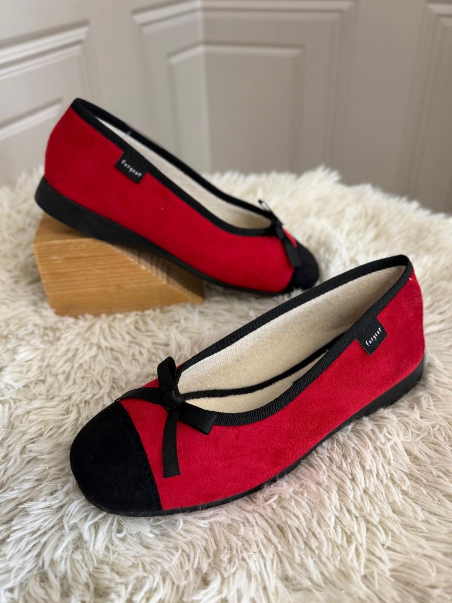 Chausson Ballerine Fargeot Natif Rouge | Marina & Paloma