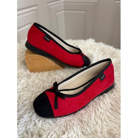 Chausson Ballerine Fargeot Natif Rouge | Marina & Paloma
