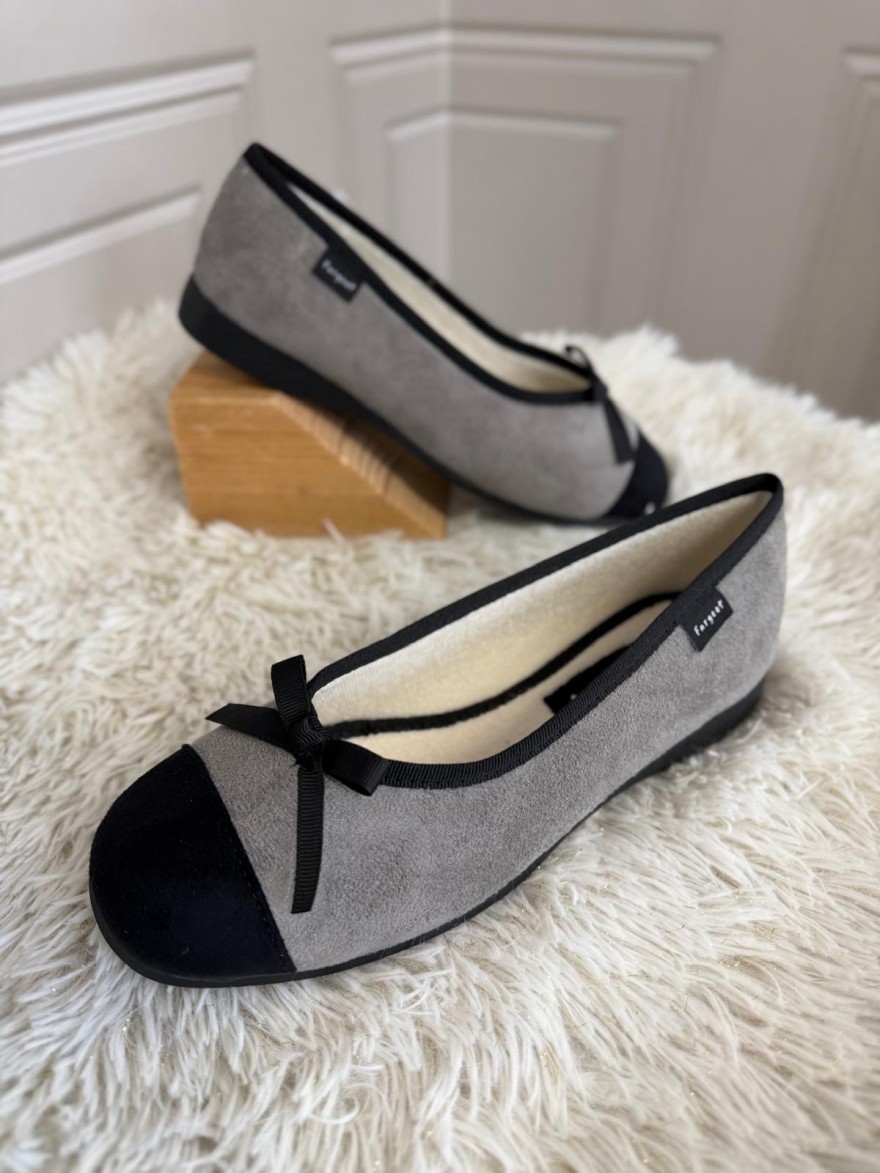 Chausson Ballerine Fargeot Natif Gris | Marina & Paloma