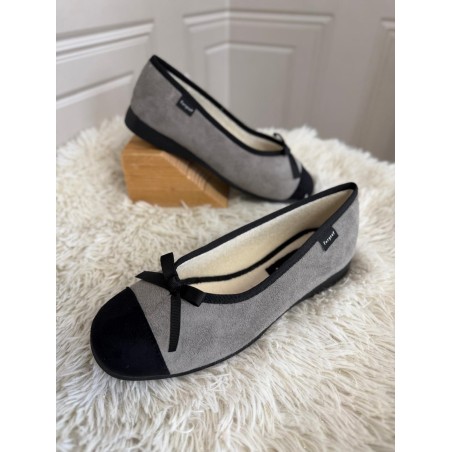 Chausson Ballerine Fargeot Natif Gris | Marina & Paloma