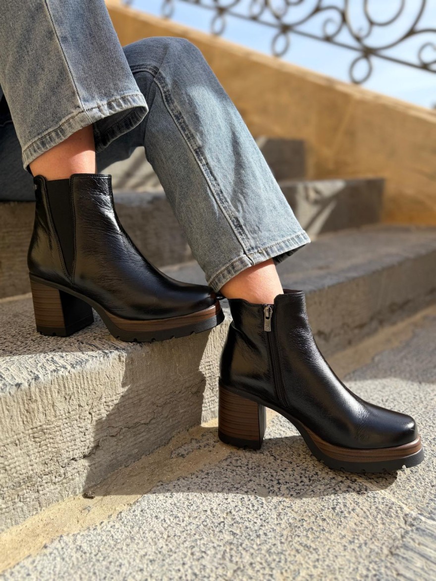 Bottine Dorking Safe D94 Cuir Talon 7 cm | Marina & Paloma