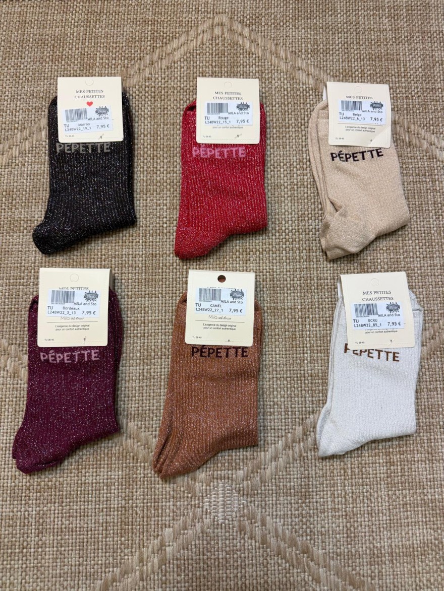 Chaussettes Femme Pépette Mila and Stories | Pailletées et Fantaisie