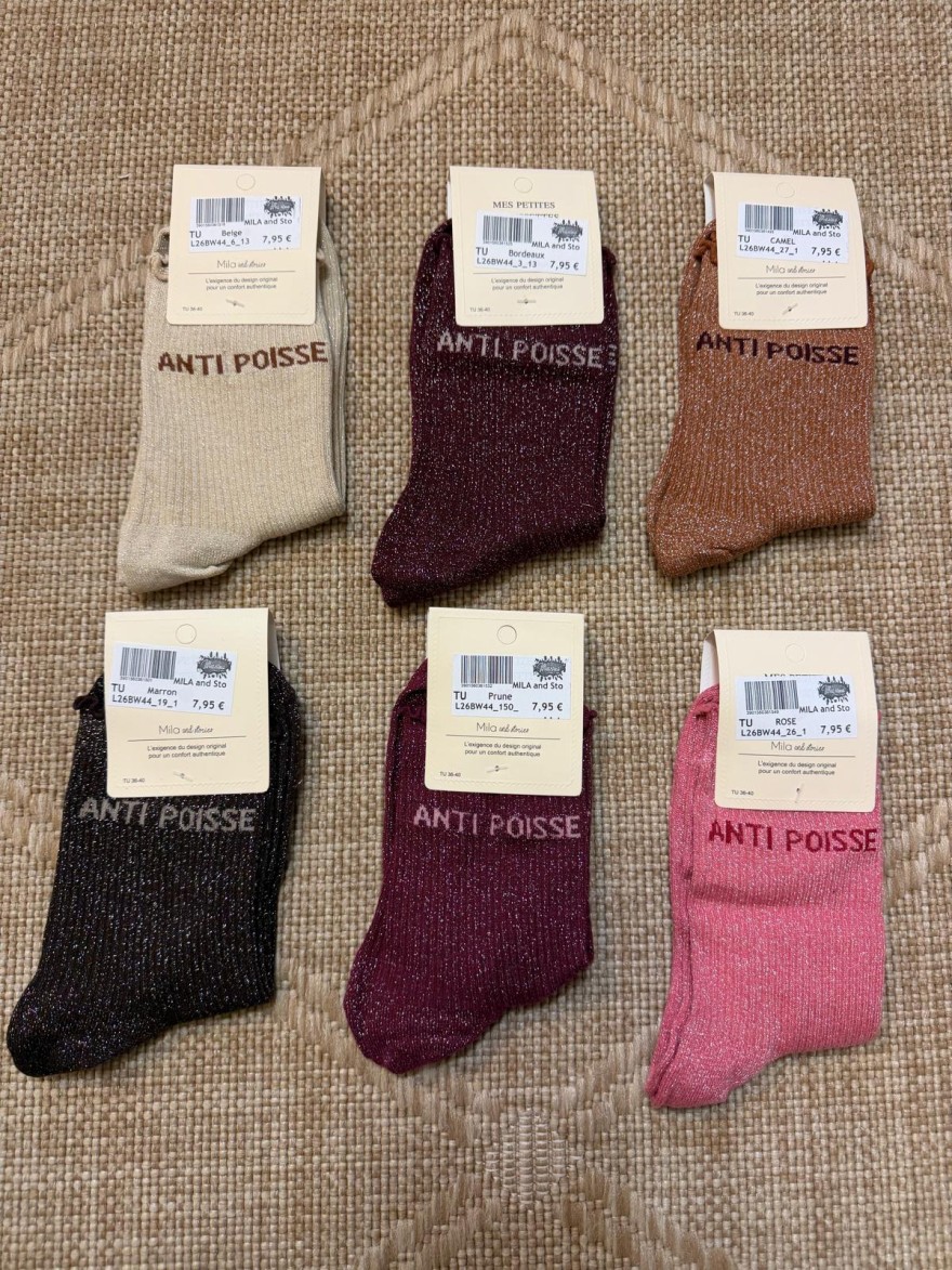 Chaussettes Femme Anti Poisse Pailletées | Mila and Stories