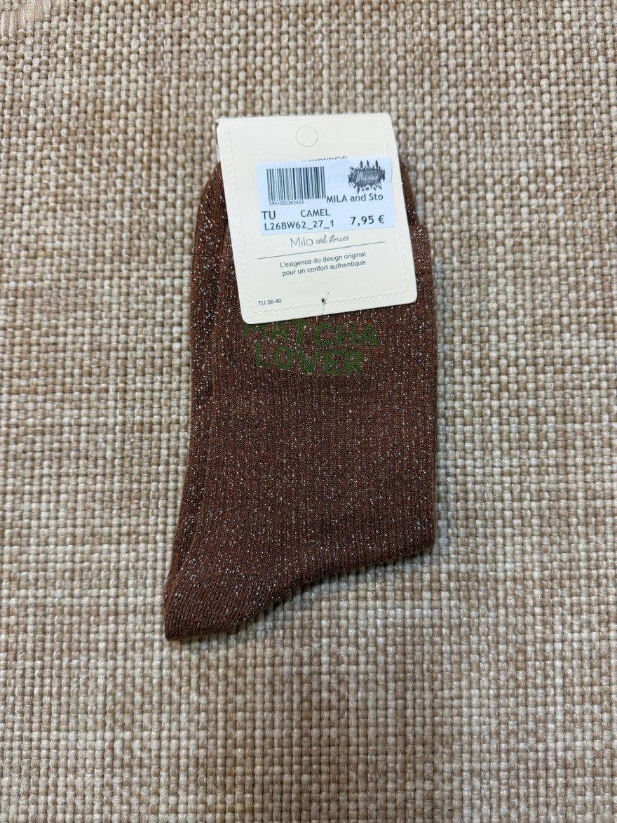 Chaussettes Matcha Lover Pailletées Femme | Mila and Stories