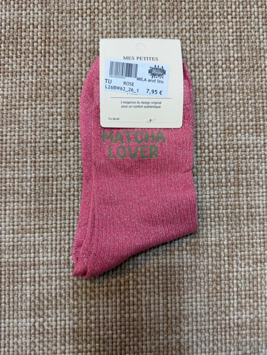 Chaussettes Matcha Lover Pailletées Femme | Mila and Stories