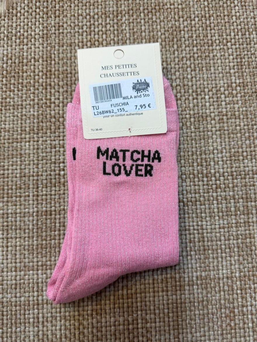 Chaussettes Matcha Lover Pailletées Femme | Mila and Stories