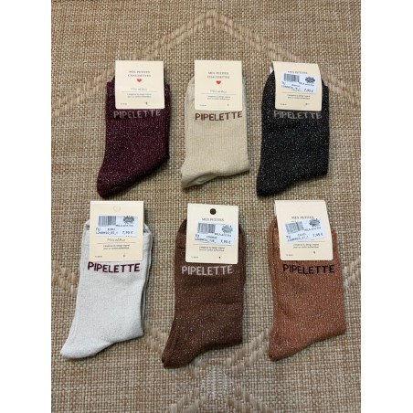 Chaussettes Pipelette Pailletées Femme | Mila and Stories