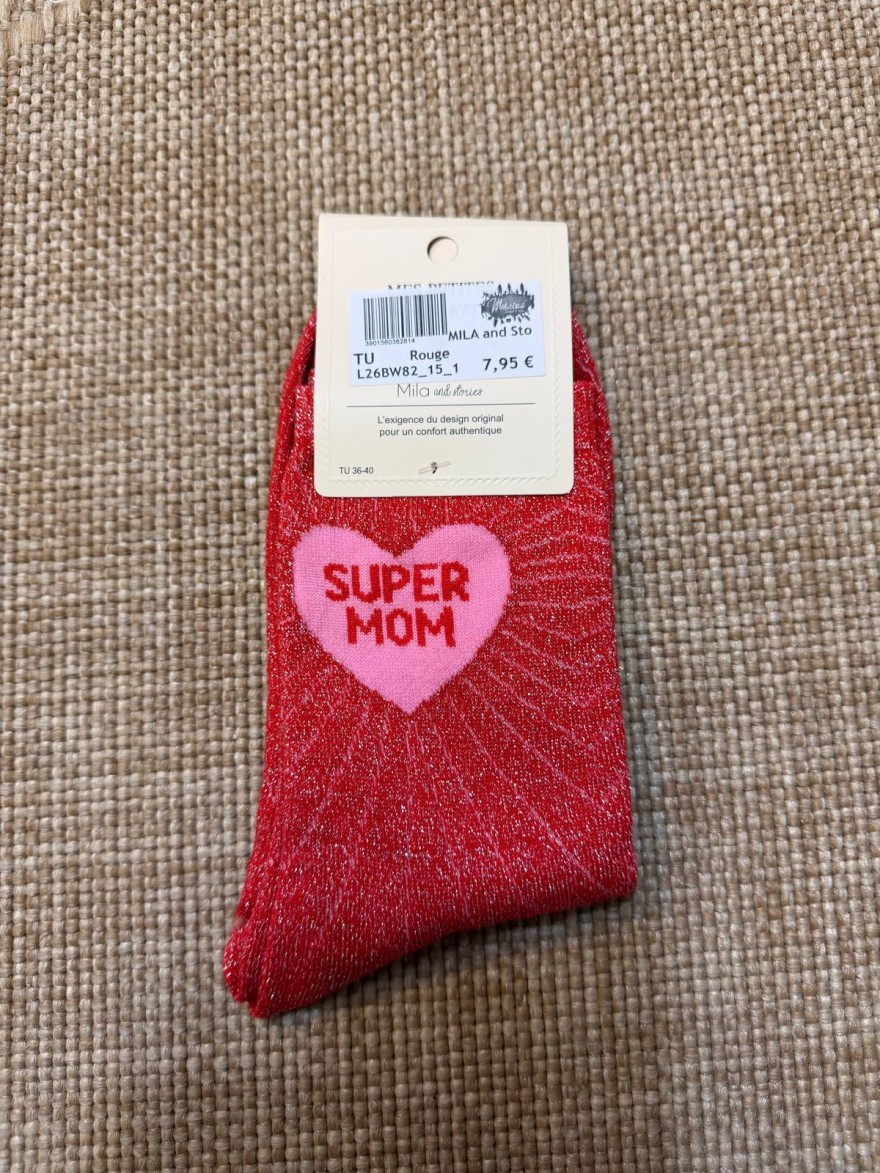 Chaussettes Super Mom Pailletées Femme | Mila and Stories