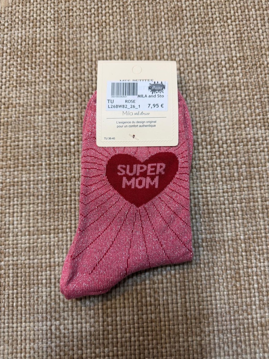 Chaussettes Super Mom Pailletées Femme | Mila and Stories