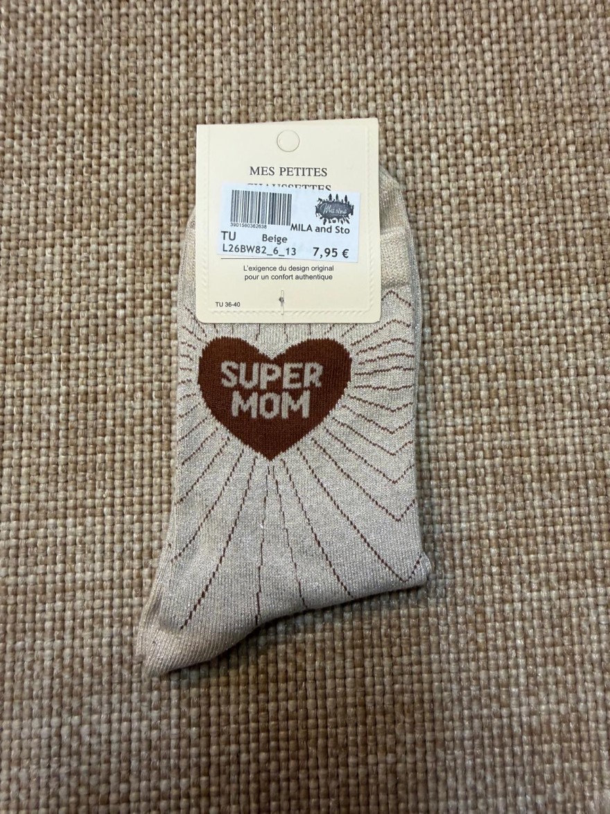 Chaussettes Super Mom Pailletées Femme | Mila and Stories