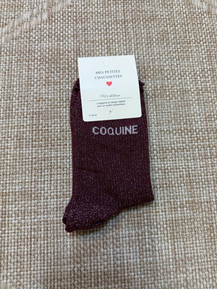 Chaussettes Coquine Pailletées Femme | Mila and Stories