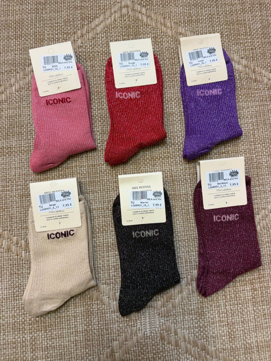 Chaussettes Iconic Pailletées Femme | Mila and Stories