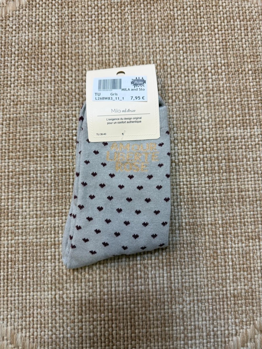 Chaussettes Amour Liberté Rosé Femme | Mila and Stories