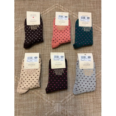 Chaussettes Amour Liberté Rosé Femme | Mila and Stories