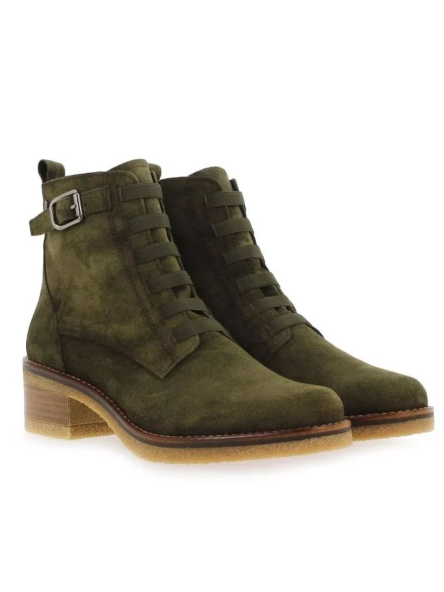 Bottine à Lacet Dorking Lucero D8868 Vert | Marina & Paloma