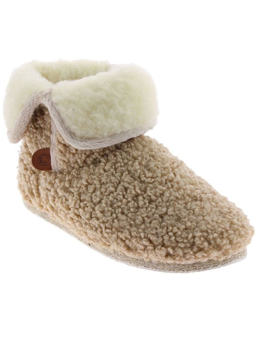Chausson Montant Chausse Mouton Capucine Beige | Marina & Paloma