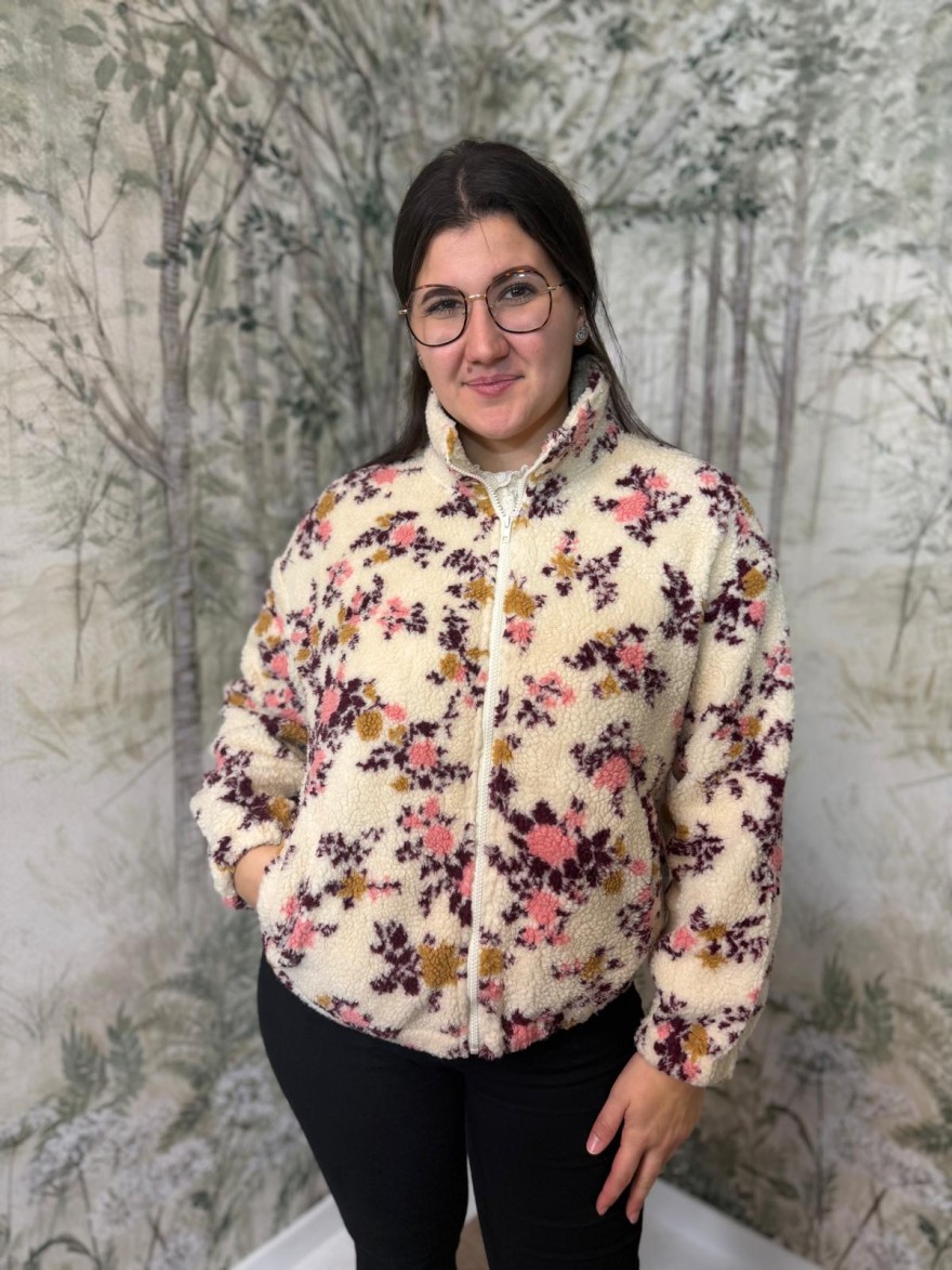 Gilet Moumoute Fleuri In April 86 | Marina & Paloma