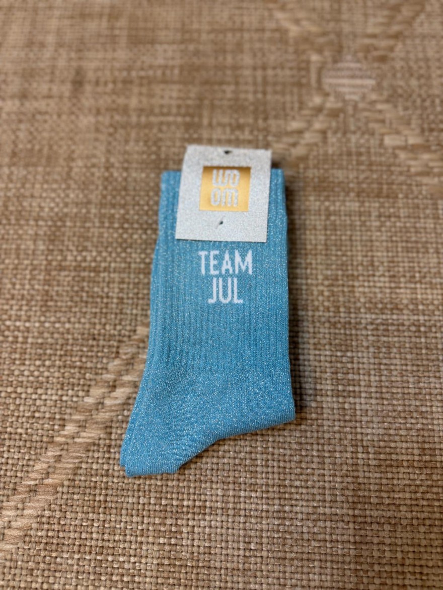 Chaussettes à Paillettes Team Jul Bleues Femme | Marina