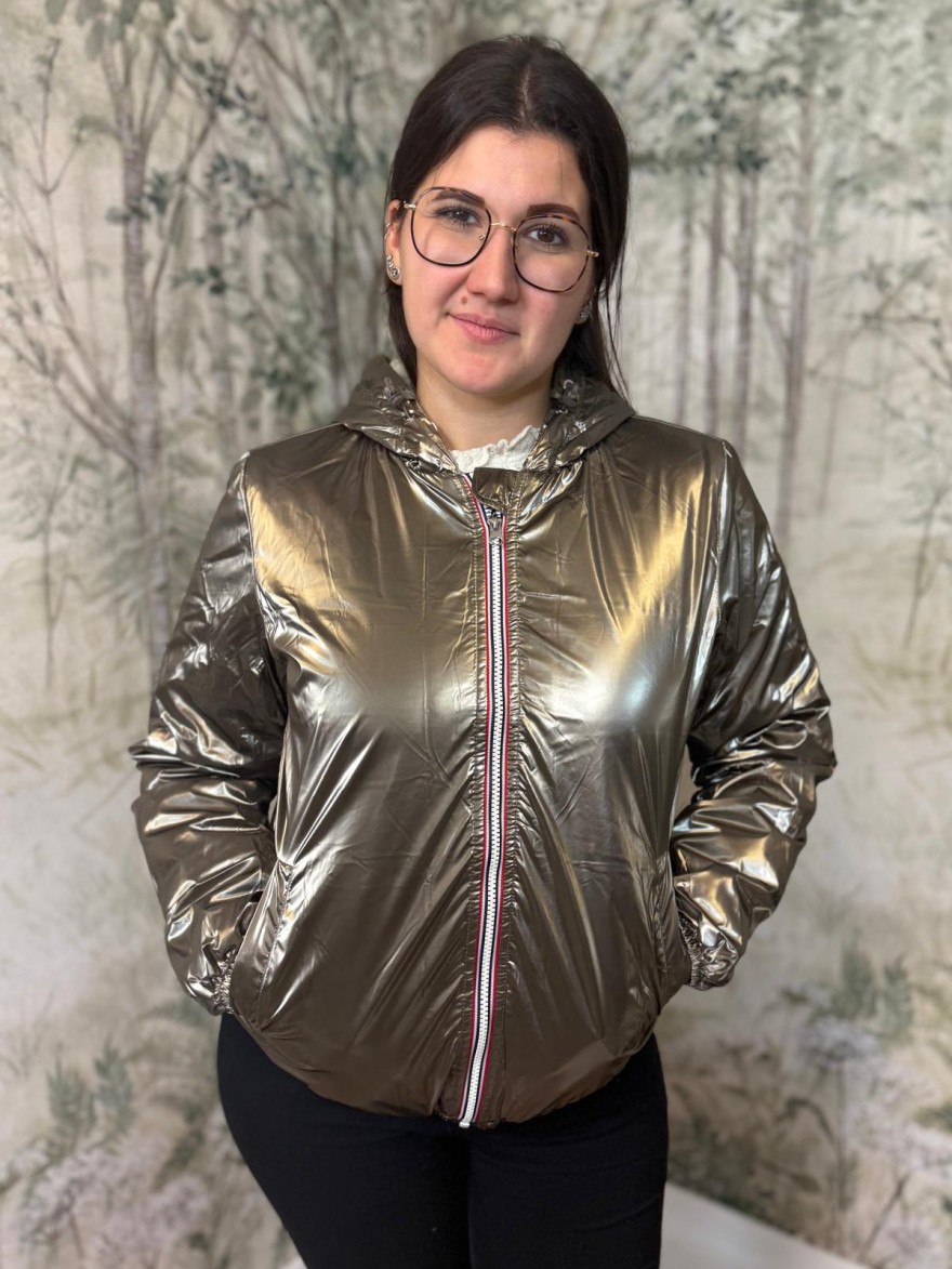 Imperméable Court Fourré Bronze Laura Jo | Marina & Paloma