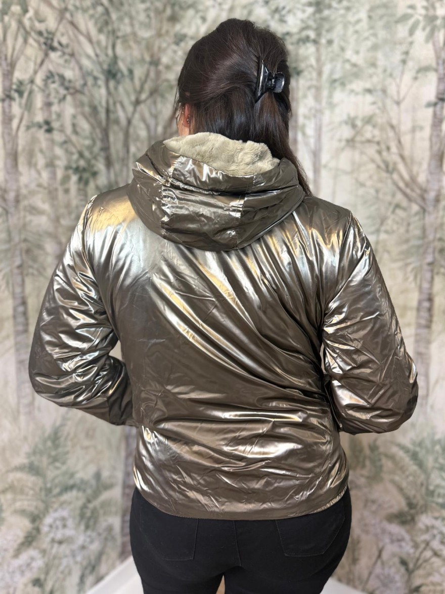 Imperméable Court Fourré Bronze Laura Jo | Marina & Paloma