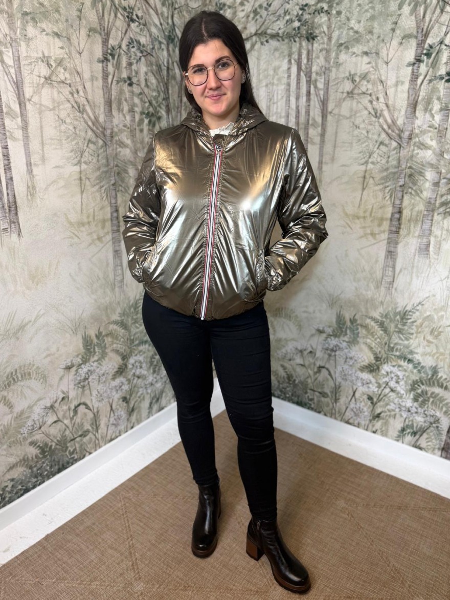 Imperméable Court Fourré Bronze Laura Jo | Marina & Paloma