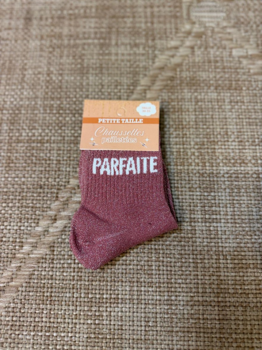 Chaussettes à Paillettes Parfaite Roses Petite Taille | Marina