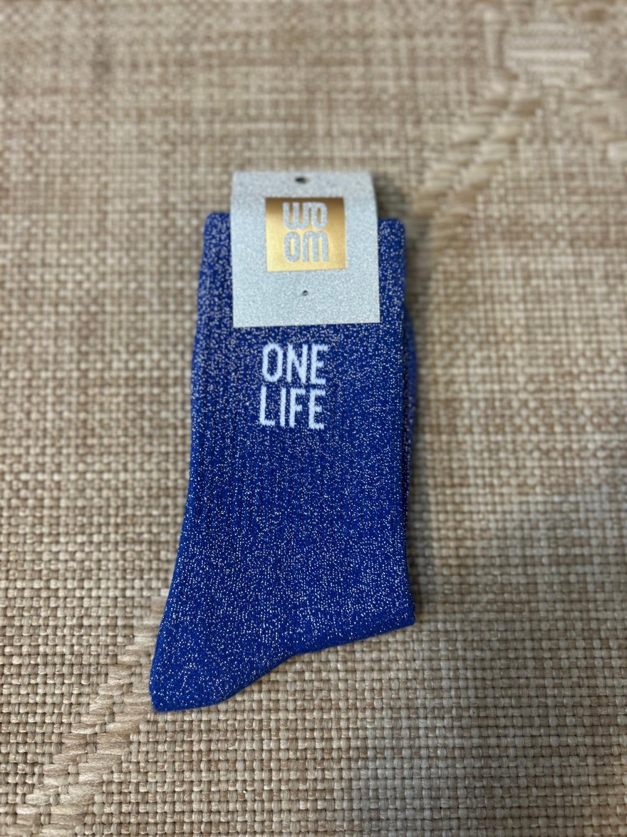 Chaussettes à Paillettes One Life Bleu Roi | Marina