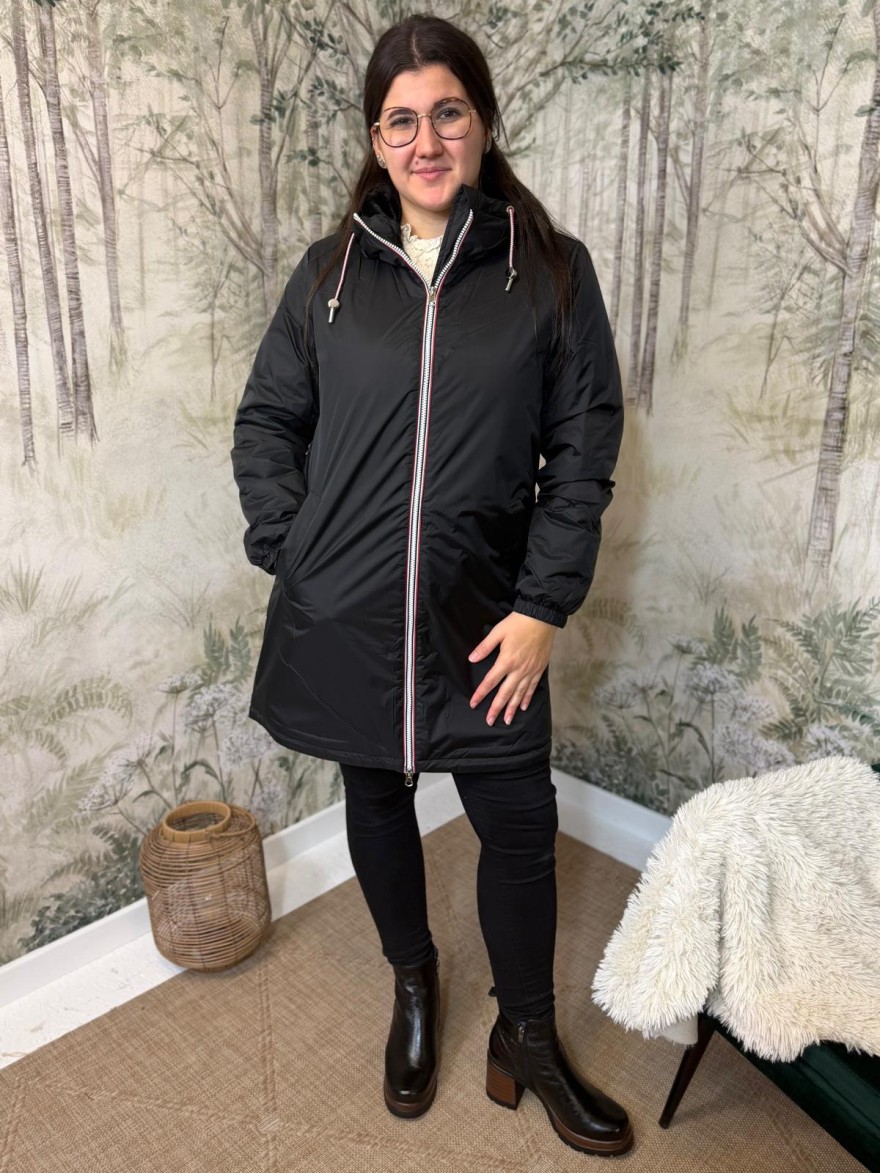 Imperméable Fourré Noir Laura Jo | Marina & Paloma