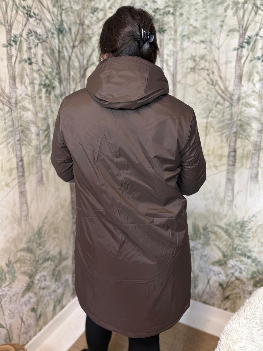 Imperméable Fourré Marron Laura Jo | Marina & Paloma